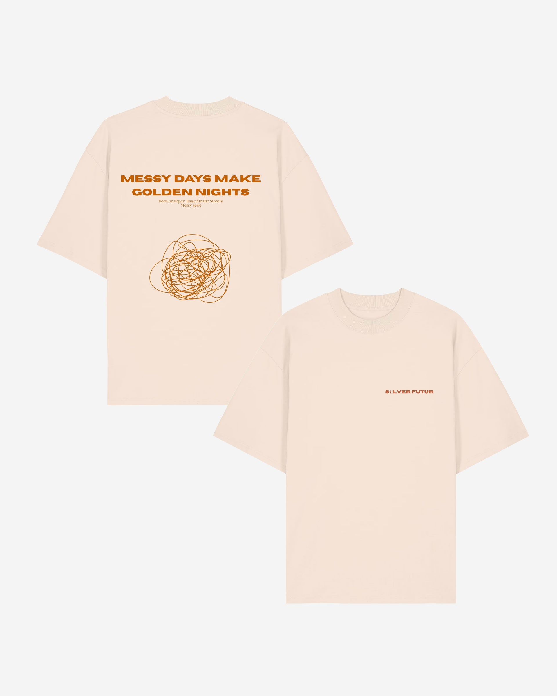 T-SHIRT MESSY DAYS CREAM