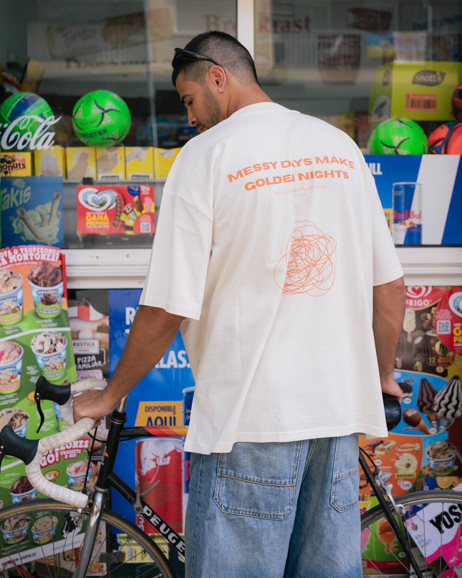 T-SHIRT MESSY DAYS CREAM
