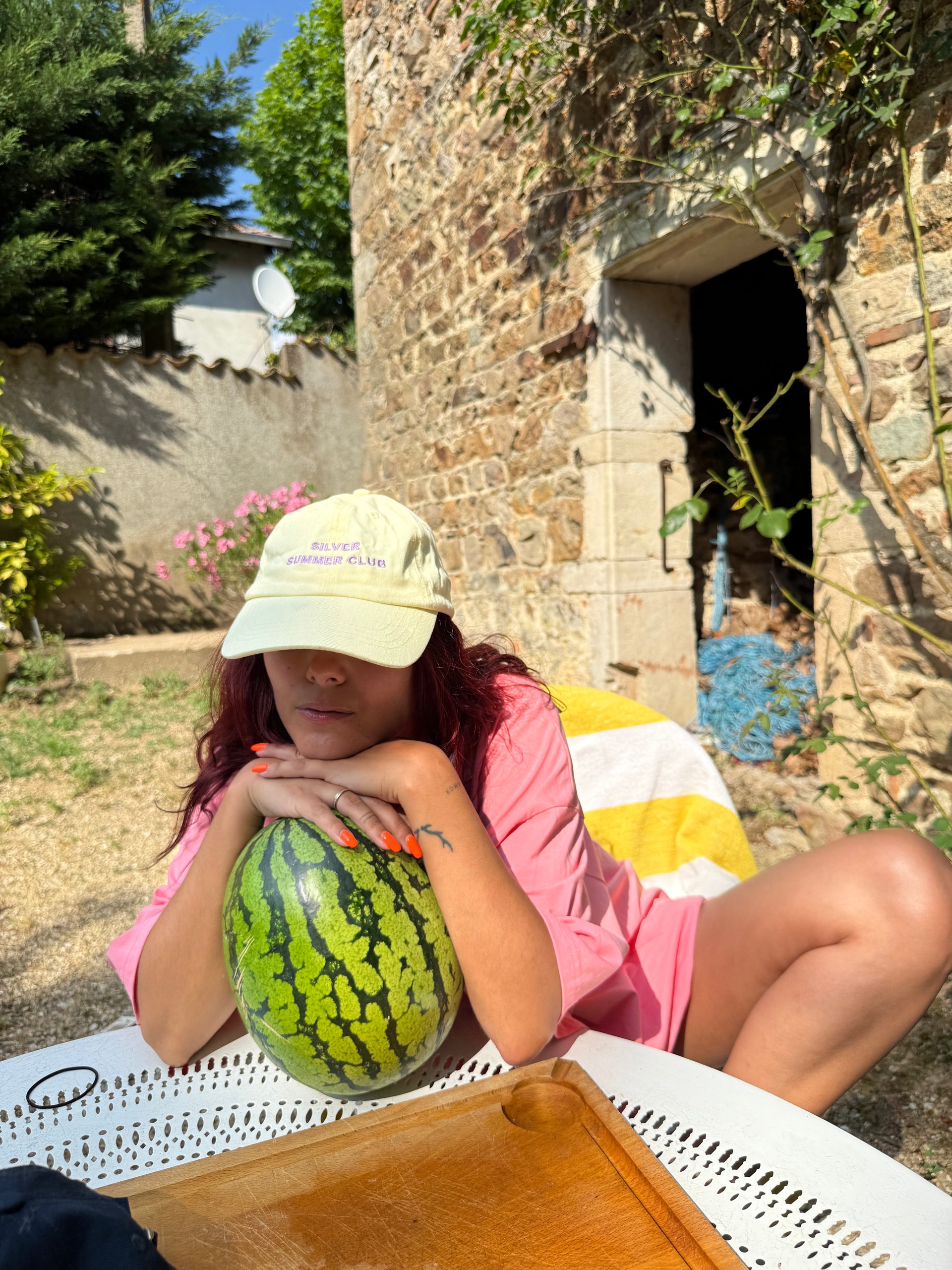 CASQUETTE JAUNE PASTEL